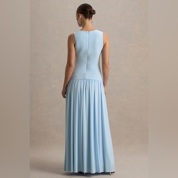 Club L London Light Blue Elegant Maxi Dress - Picture 2 of 13
